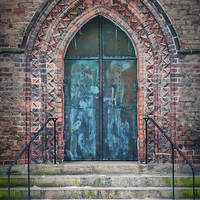 Buy canvas prints of Maria Kyrka Church Door by Antony McAulay
