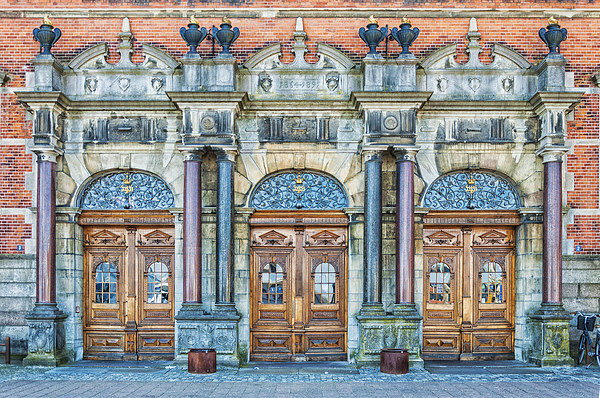 Helsingor Grand Station Entrance Picture Board by Antony McAulay