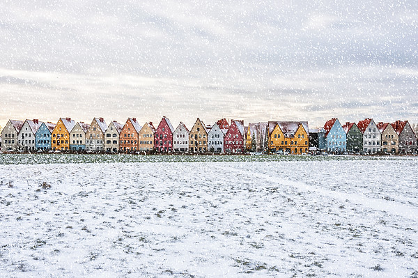 Jakriborg in Snowstorm Picture Board by Antony McAulay
