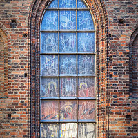 Buy canvas prints of Helsingborg Church Window by Antony McAulay