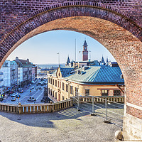 Buy canvas prints of Helsingborg Through the Archway by Antony McAulay