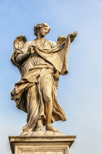 Angel Statue in Rome Picture Board by Antony McAulay