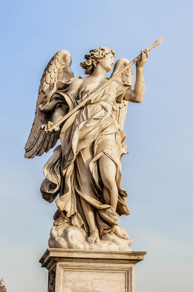 Angel Statue in the city of Rome Picture Board by Antony McAulay