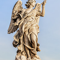 Buy canvas prints of Angel Statue in the city of Rome by Antony McAulay