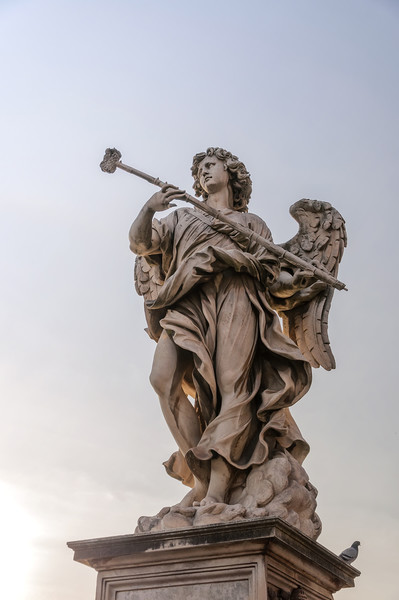 Roman Angel Statue Picture Board by Antony McAulay