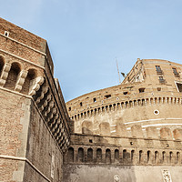 Buy canvas prints of Rome Castel Sant Angelo close up by Antony McAulay