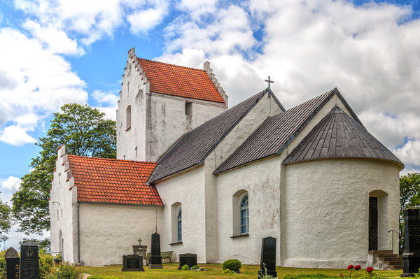 Ravlunda church in Sweden Picture Board by Antony McAulay
