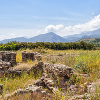 Buy canvas prints of Roman Villa Ruins at Makry Gialos by Antony McAulay
