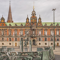 Buy canvas prints of Malmo Town Hall by Antony McAulay