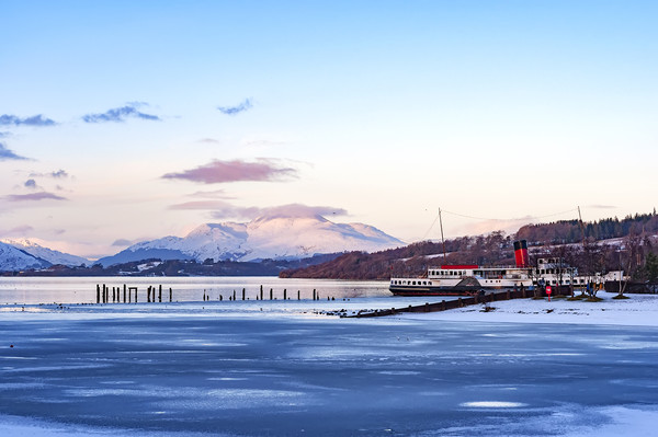 Loch Lomond in Winter Picture Board by Antony McAulay