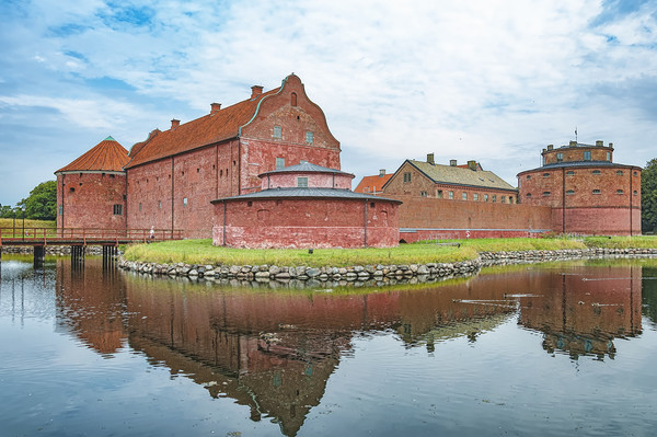 Landskrona Citadel Castle Picture Board by Antony McAulay