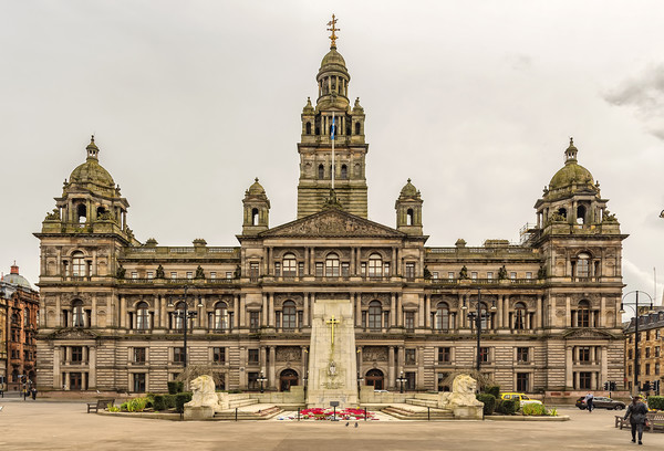 Glasgow City Chambers Picture Board by Antony McAulay