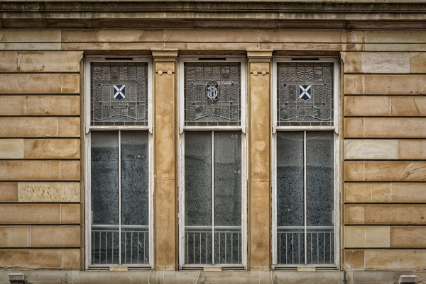 Glasgow City Centre Window Picture Board by Antony McAulay