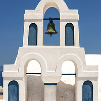Buy canvas prints of Santorini Belltower in Oia by Antony McAulay