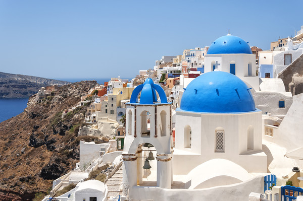 Santorini Oia Famous View Picture Board by Antony McAulay