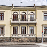 Buy canvas prints of Helsingborg Old Building Facade by Antony McAulay
