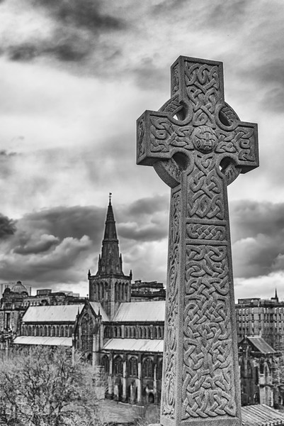 Celtic Cross Headstone Picture Board by Antony McAulay