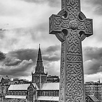 Buy canvas prints of Celtic Cross Headstone by Antony McAulay