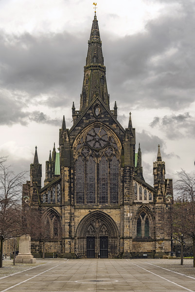 Glasgow Cathedral Front Entrance Picture Board by Antony McAulay