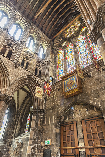 Glasgow Cathedral Interior Picture Board by Antony McAulay