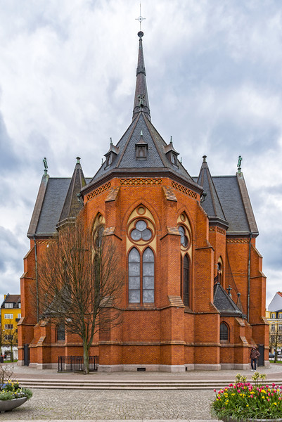 Helsingborg Gustav Adolf Church Picture Board by Antony McAulay