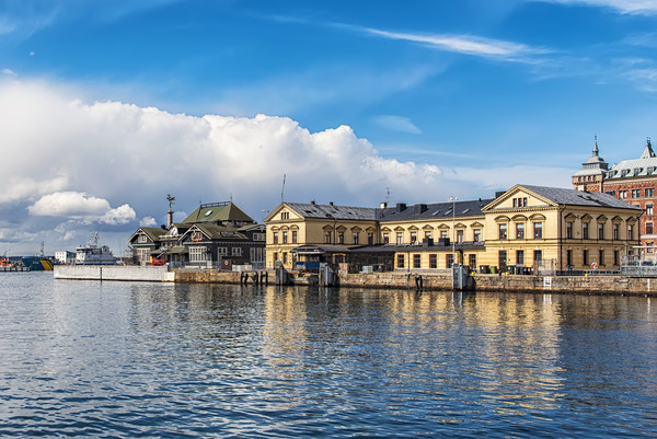 Helsingborg Ferry Terminal and Tivoli Picture Board by Antony McAulay