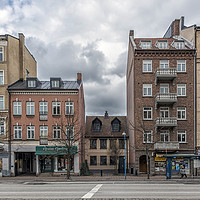 Buy canvas prints of Helsingborg Various Building Facades by Antony McAulay