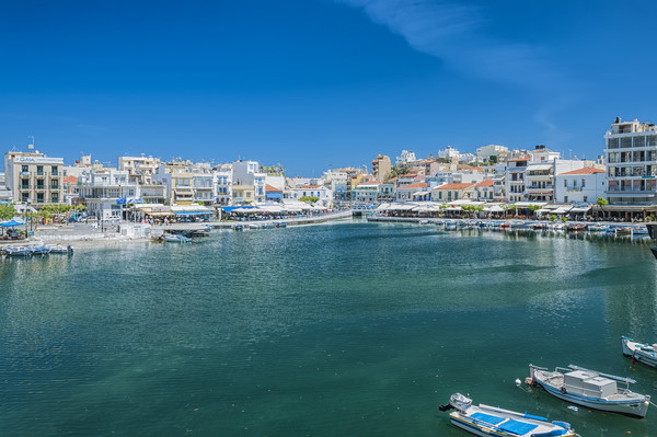 Agios Nikolaos in Crete Picture Board by Antony McAulay