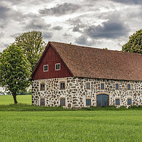 Buy canvas prints of Stone barn by Antony McAulay