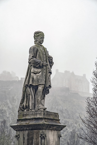 Edinburgh Statue of Allan Ramsay Picture Board by Antony McAulay