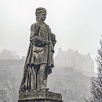 Buy canvas prints of Edinburgh Statue of Allan Ramsay by Antony McAulay