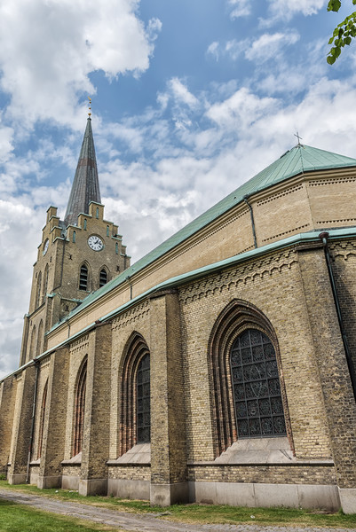 Halmstad Church in Halland Picture Board by Antony McAulay