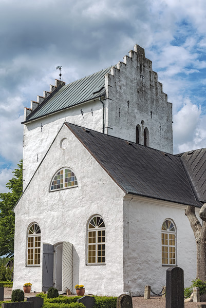Norra Vrams church in Sweden Picture Board by Antony McAulay