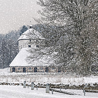 Buy canvas prints of Hovdala Castle Gatehouse in the Snow by Antony McAulay