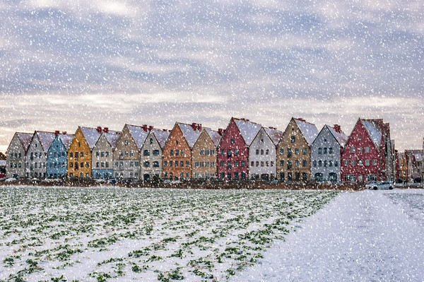 Jakriborg From Snowy Field Picture Board by Antony McAulay