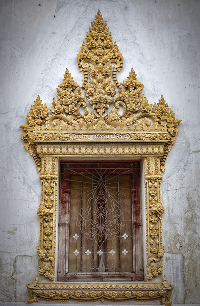 Thai Temple Window Picture Board by Antony McAulay