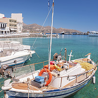 Buy canvas prints of Agios Nikolaos Boat by Antony McAulay