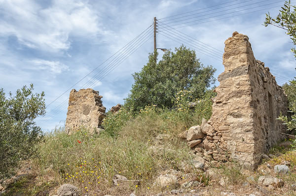 Makrigialos Abandoned House Ruin Picture Board by Antony McAulay