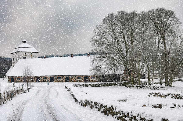 Hovdala Castle in Winter Picture Board by Antony McAulay