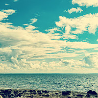 Buy canvas prints of Seascape cloudscape instagramlike by Antony McAulay