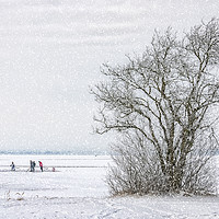 Buy canvas prints of Winter Wonderland Frozen Lake by Antony McAulay