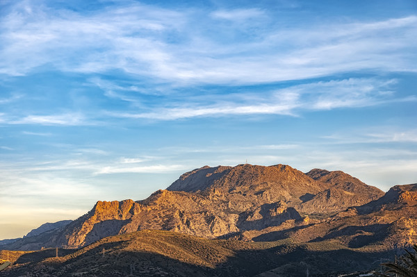 Crete Mountain Range Picture Board by Antony McAulay