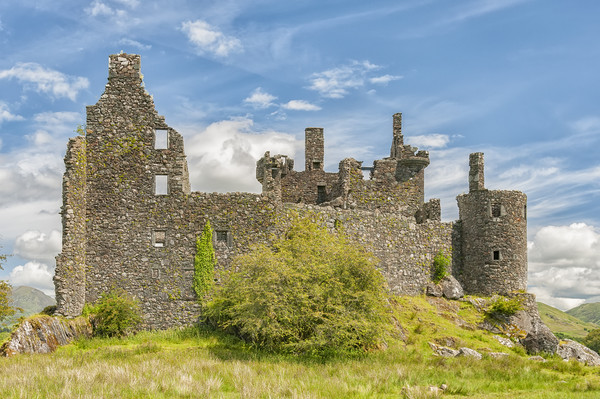 Kilchurn Castle Ruins Picture Board by Antony McAulay