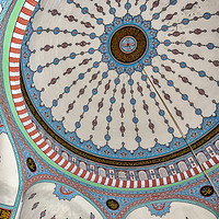 Buy canvas prints of Side Fatith Mosque Ceiling Art by Antony McAulay