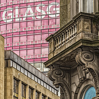 Buy canvas prints of City of Glasgow Corner Scene by Antony McAulay