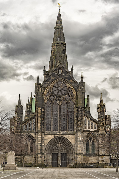 Glasgow Cathedral Front Facade Picture Board by Antony McAulay