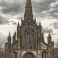 Buy canvas prints of Glasgow Cathedral Front Facade by Antony McAulay