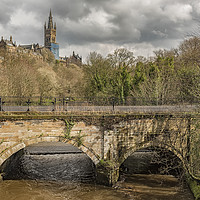 Buy canvas prints of Glasgow River Kelvin by Antony McAulay