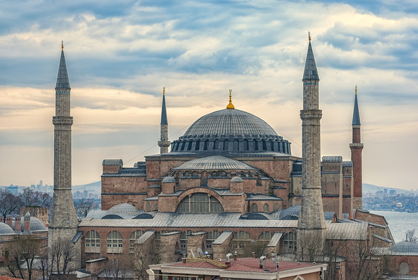 Hagia Sophia Elevated View Picture Board by Antony McAulay