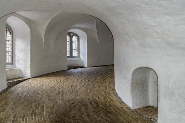 Copenhagen Round Tower Interior Picture Board by Antony McAulay